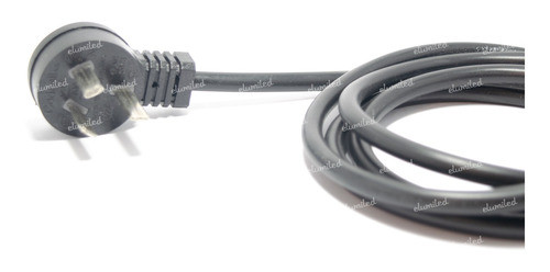 2 Cables Monoblock 3 Patas X 1.50mm 1,5m Iram 2073 Negro 0