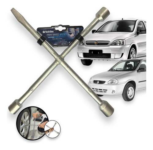 Chave De Roda Cruz Estrela Ferramenta Carro Gm Corsa Todos 0