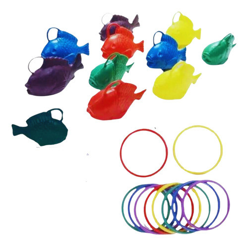 Kit Brincadeiras Festa Junina Peixinhos Pescaria E Argolas 0