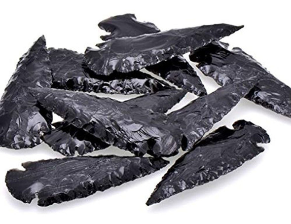 Paialco Piedra Natural Obsidiana De Dragon Forma De Arco 0