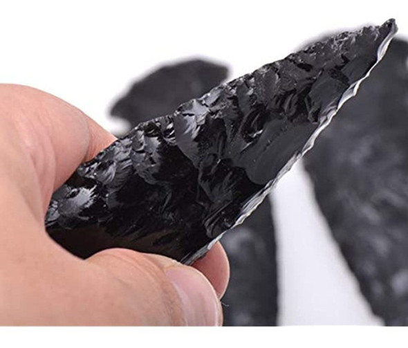 Paialco Piedra Natural Obsidiana De Dragon Forma De Arco 1
