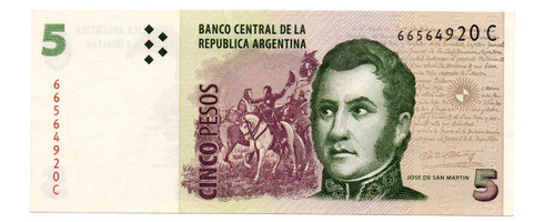 Billete 5 Pesos Convertibles Segundo Diseño Bottero 3314 Ex+ 0