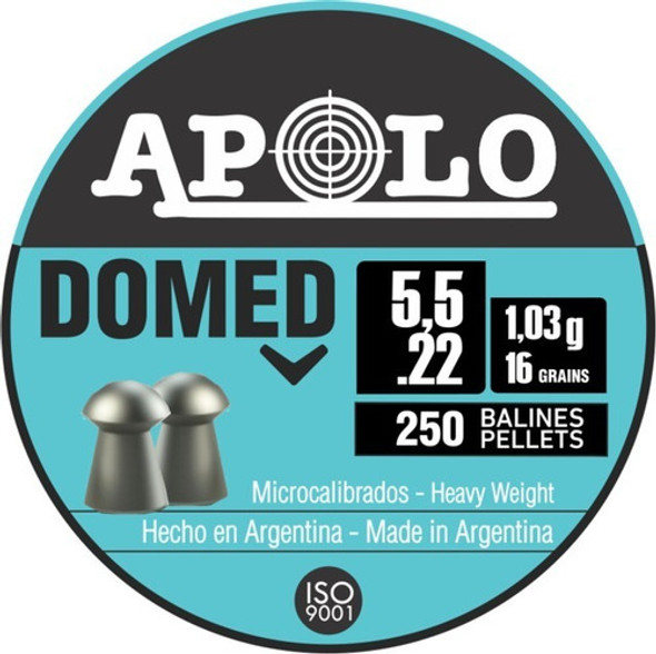 Balines Apolo Domed 5,5 X250 16 Grains Caza Aire Comprimido 0