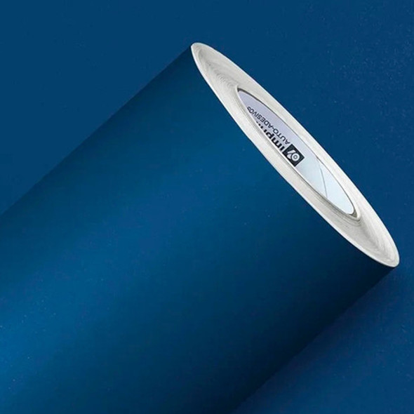 Adesivo Vinílico Lavável Azul Petróleo Para Móveis 1mx60cm 0