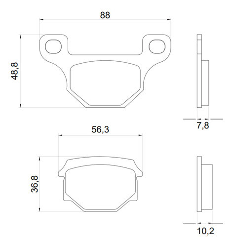 Pastilha De Freio Dian Cobreq Moto Intruder 125 2002 A 2017 1