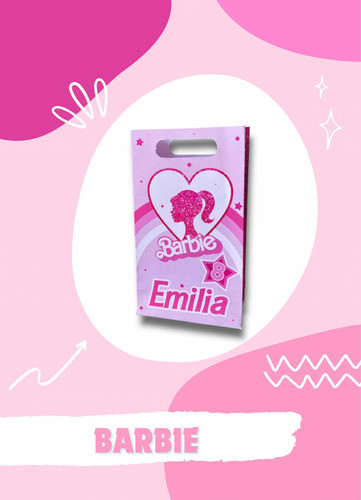 10 Bolsita Sorpresita Personalizada Barbie Cumpleaños 1