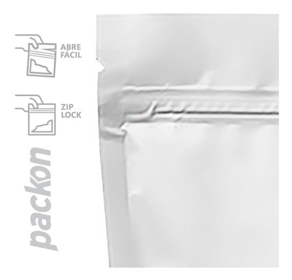 Embalagem Stand Up Pouch Branco Fosco 21x28 - 500 Unid 1