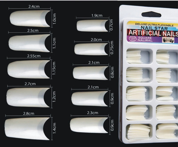 Uñas Postizas X 100u Nail Art Uñas Manicura $ 1