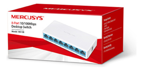 Switch Mercusys 8 Puertos Rj45 10/100 Mbps 1