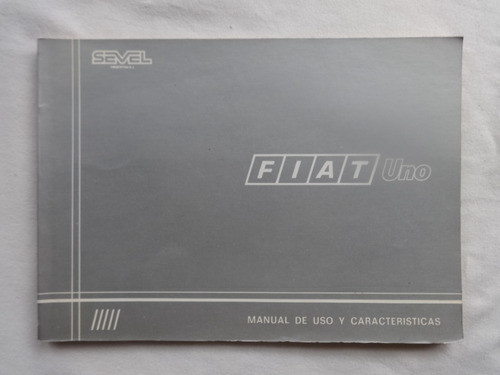 Manual Fiat Uno Scv 1989 Instrucciones Guantera Catalogo 0
