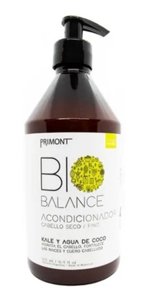 Acondicionador Vegano Para Pelo Seco - Primont 500ml 0