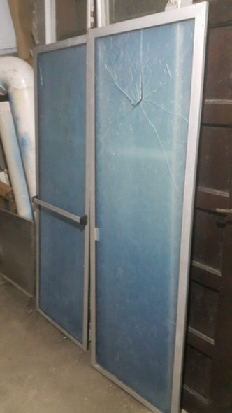 Lote 2 Hojas Mampara Aluminio Y Acrilico Con Detalles 55cm 0