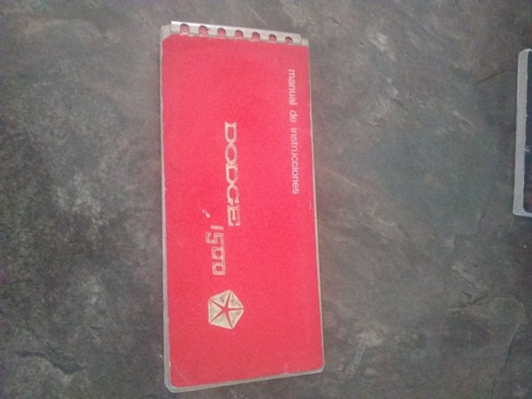 Manual Del Usuario Dodge 1500 Modelo 1974 0 Manual Del Usuario Dodge 1500 Modelo 1974 0