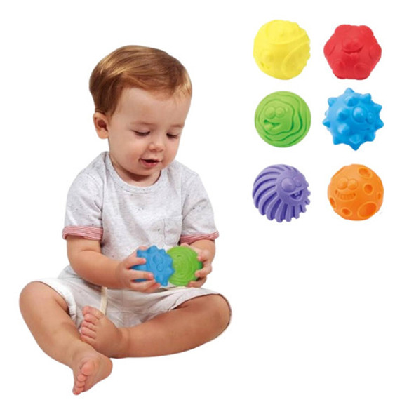 Pelotas De Goma Didácticos Texturas Bebé Montessori 1