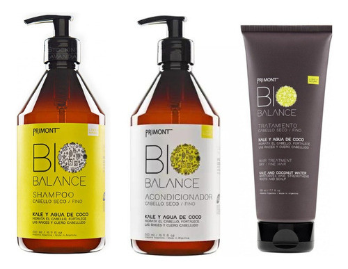 Sh+aco+trat Cabellos Secos-finos Kale Y Coco X 500ml Primont 0