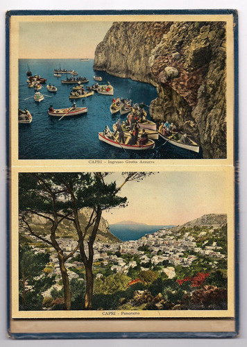 Recuerdo De Capri Antiguo Album De 32 Postales A Color B7 1