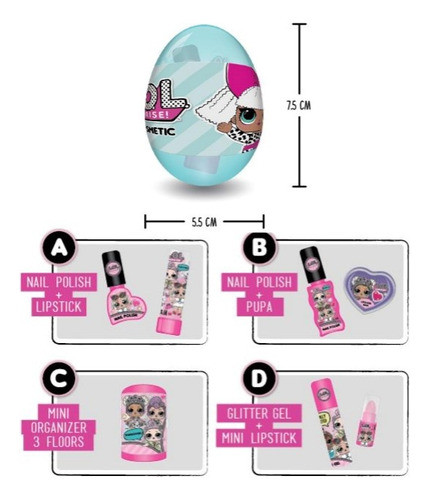 Lol - Cosméticos En Huevo Mediano Lol5108 1