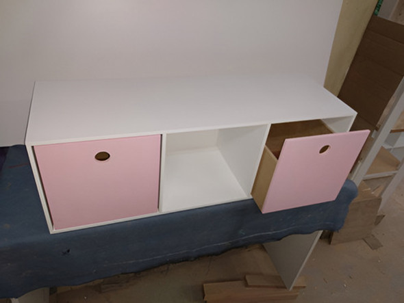 Organizador Porta Juguetes Infantil Con 2 Cajones De Apoyo 0