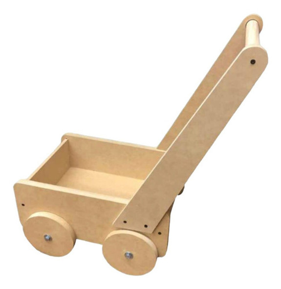Carrito Con Manija En Mdf 0