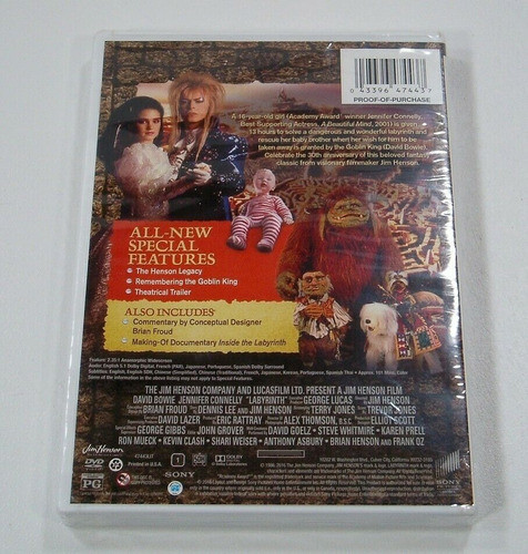 Dvd Labyrinth / Laberinto / 30th Anniversary Edition 1