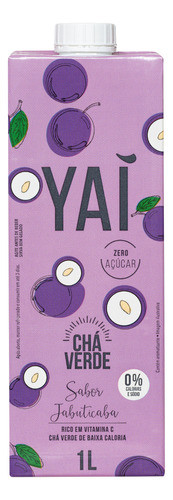 Chá Verde Sabor Jabuticaba Zero Açúcar Yaí Caixa 1l 0