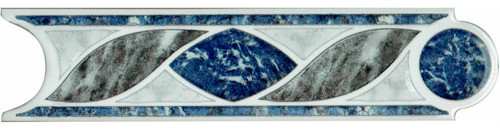 Guardas Sin Fin Azul Y Gris 5x20 Cerámica Azulmat 0