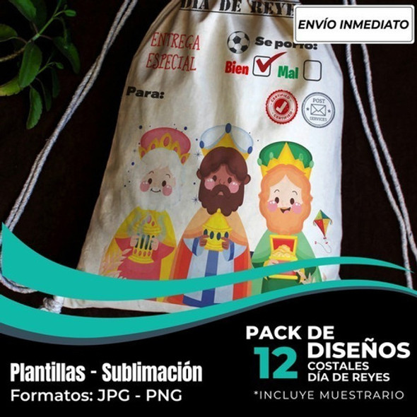 Diseños Para Estampar/sublimar Bolsas Reyes M5 1 Diseños Para Estampar/sublimar Bolsas Reyes M5 1