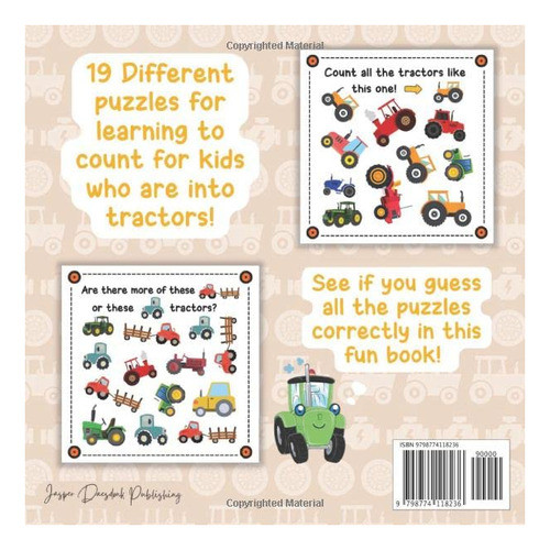 Book : Count The Farm Tractors I Spy Book For Kids Ages 2-5 1