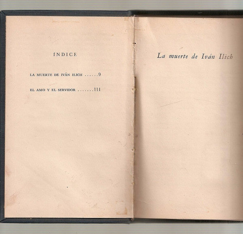 La Muerte De Ivan Ilich, El Amo Y El Servidor - Tolstoi 0