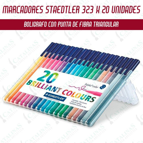 Fibra Staedtler Triplus Color 323 Trazo 1mm X20 Microcentro 1