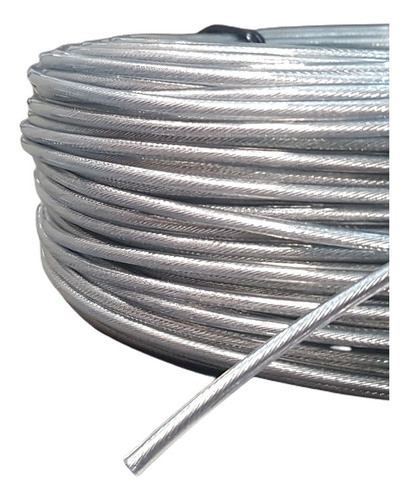 Cable De Acero Forrado Transparente 100mts 3.5mm Tender 1