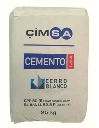Cemento Blanco X 25 Kilos Pastina Para Venecitas Pileta 0