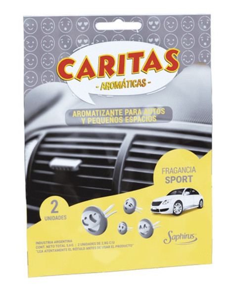 Caritas Aromáticas P/auto Saphirus 2 Unid X1 Pack 1