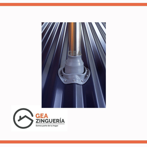 Pasatecho Decktite Sellador Salida Techo Gris Epdm N5 1