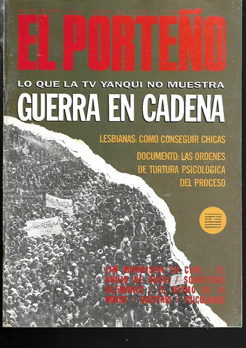 El Porteño N°110 Lesbianas Jim Morrison Tinelli Luconi Bussi 0