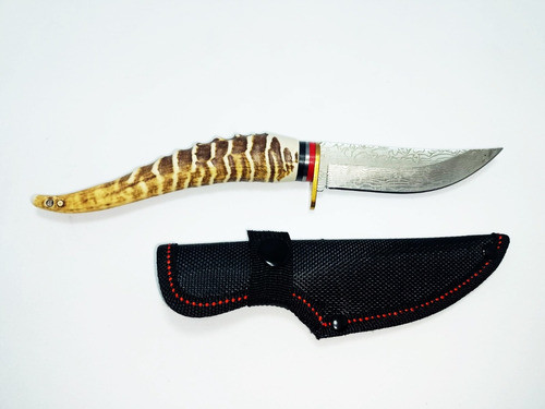 Cuchillo Hoja Tipo Damasco , Labrada , Unicos¡¡ Tipo Hueso 0