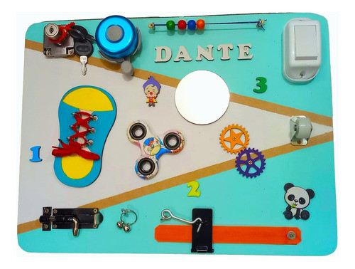 Tablero Didactico Y Sensorial Montessori 1