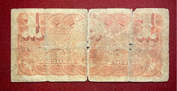 Billete 1 Boliviano 1892 Bolívia Pick S 211 Raro 1