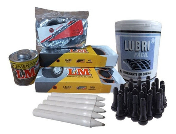 Combo Gomerias Nro.02 Lm-40+lm-1/4+lm-55+px203+valvulas+tiza 0