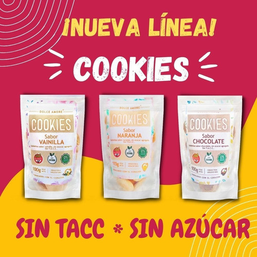 Cookies Sabor Vainilla Sin Tacc Sin Azúcar Doypack X 100gr 1
