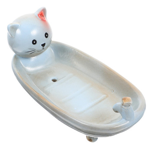 Healvian Jabonera De Ceramica Para Gatos, Para Encimera, Jab 0