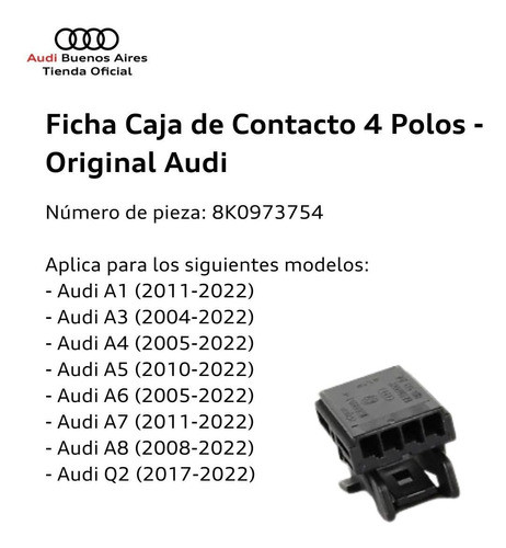 Ficha De Caja De Contacto Volkswagen Golf 2009 Al 2021 1