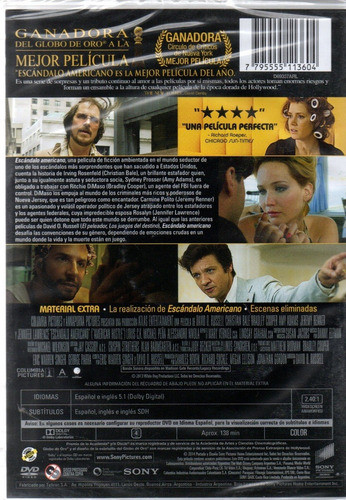 Escándalo Americano - Dvd Nuevo Original Cerrado - Mcbmi 1