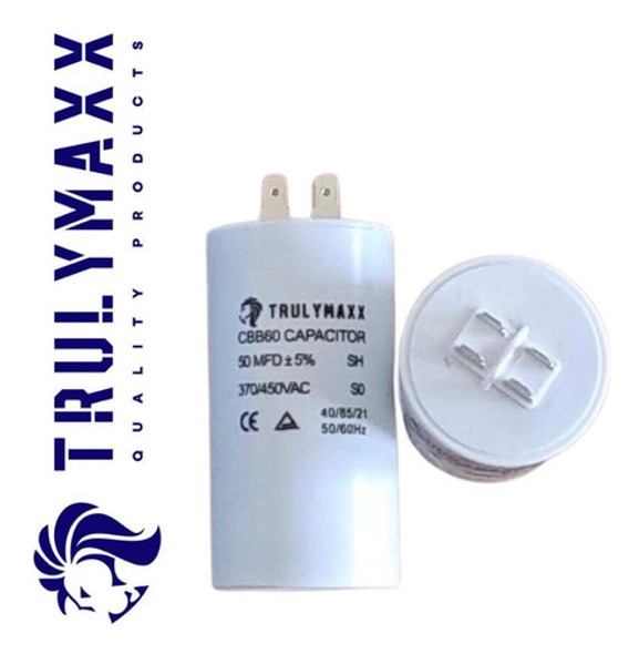 Capacitor 50µf Trulymaxx® Para Refrigeración (2 Unidades) 1