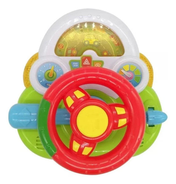 Volante Infantil Interactivo Bebe C/ Luces Sonido Didactico 0