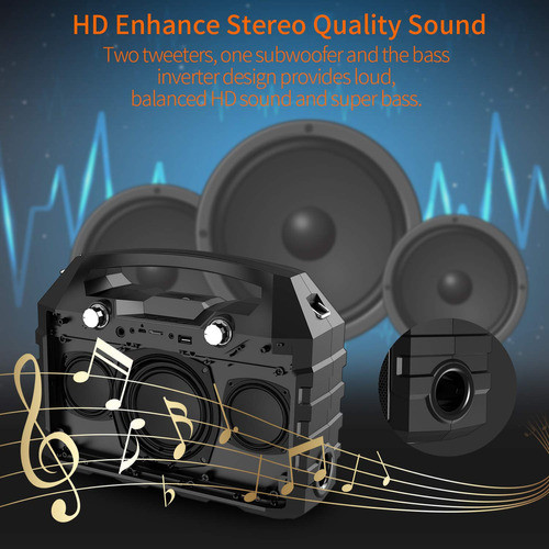 Sistema De Altavoces Portatil De Pa Portatil De Bluetooth De 1