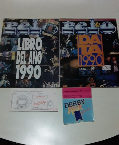 Entrada E.clapton, River (octubre De 1990) Mas Revistas Pelo 0