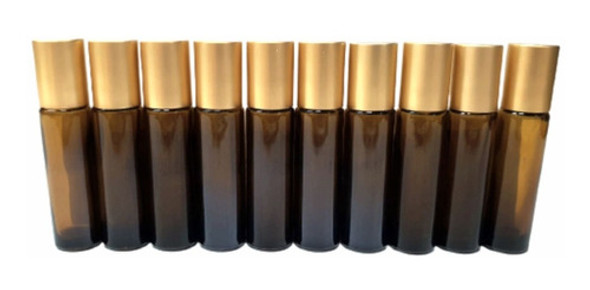 Kit 10 Vidros Âmbar (grosso) Premium 10 Ml Rollon + Brindes 1 Kit 10 Vidros Âmbar (grosso) Premium 10 Ml Rollon + Brindes 1