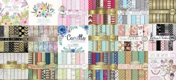 Mega Pack Digital Imprimible + 320 Kits Fondos Scrapbook 1