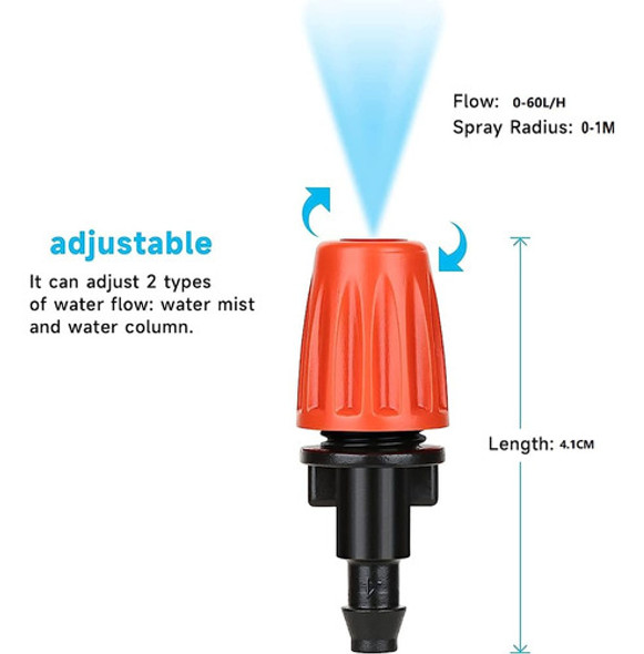 ~? Yulaiyoen 50 Pc Emisores De Pulverización De Riego Por Go 1